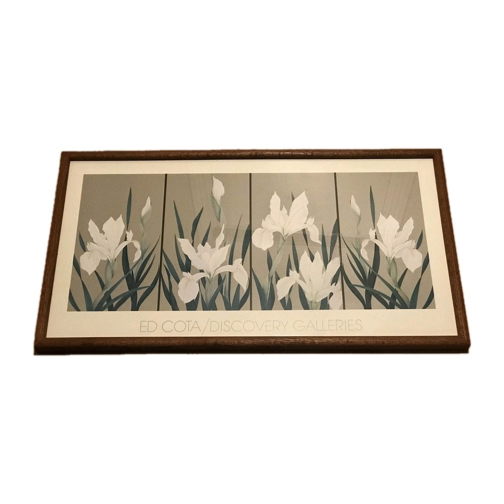 Ed Cota Discovery Galleries Exhibition Poster Framed Under Glass Vintage